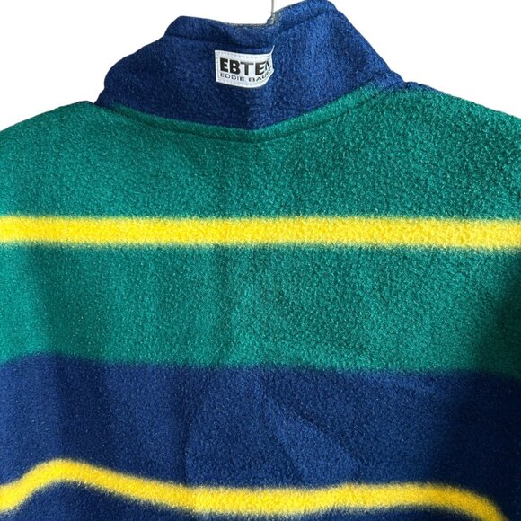 Eddie Bauer Ebtek Mens Vintage 90s Fleece 1/4 Zip Pullover Size XL Tall - Picture 14 of 14
